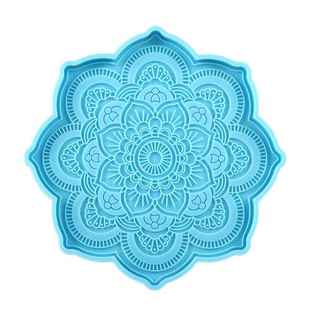 Mold Round Epoxy Coaster Resin Mat Silicone Cup Mandala Tray