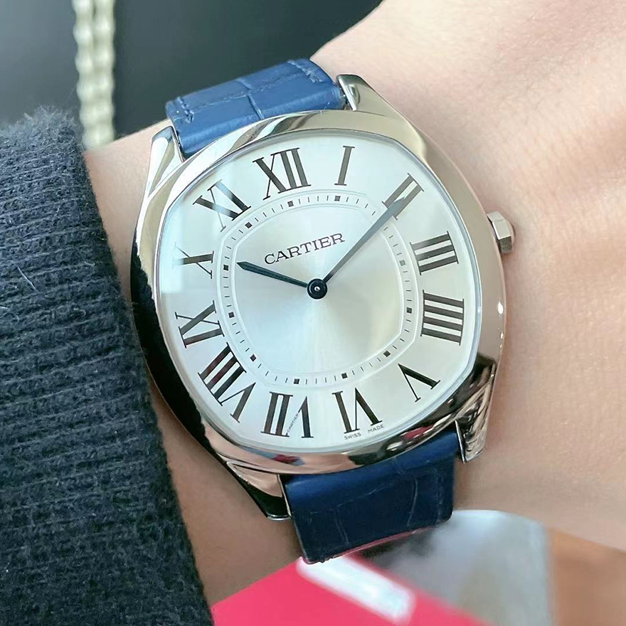 爆款主推98新卡地亚公价4.5万手动机械男士手表瑞士腕表WSNM0011