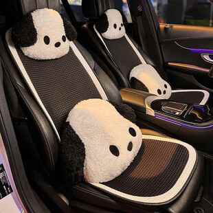 四季载车网红丝用凉垫CFU可爱通卡通女透气汽车坐垫单片座椅四冰