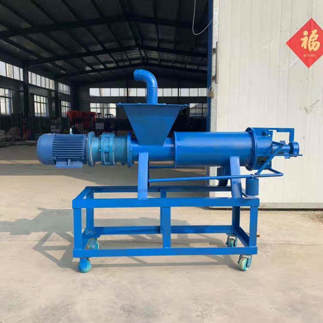 小型养殖场猪粪干湿分离机 斜筛水泡粪脱水机 养殖场挤水抽粪机