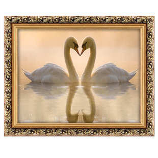 卧室床头装 主卧背景墙房间墙画壁画酒店宾馆婚房挂画批发 饰画欧式