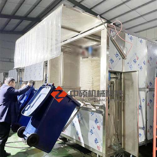 塑料啤酒桶清洗机阔口桶周转桶清洗设备120L原料桶高压清洗机