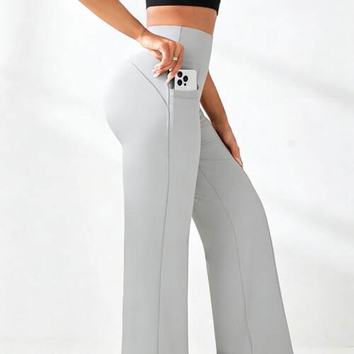 Pants Leggings Women Casual Work Straight With Pockets For