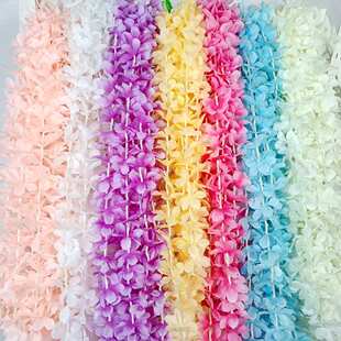 仿真洋兰串加大加密绢花吊顶壁挂仿真花婚庆拱门装饰仿真洋兰花