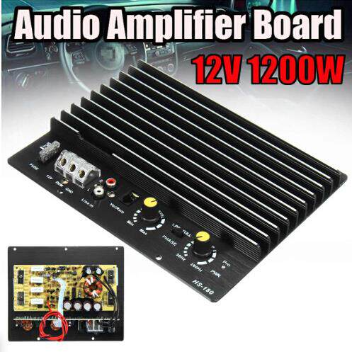 汽车音响单路功放车载功放1000W12V低音炮功放板KL-180功放