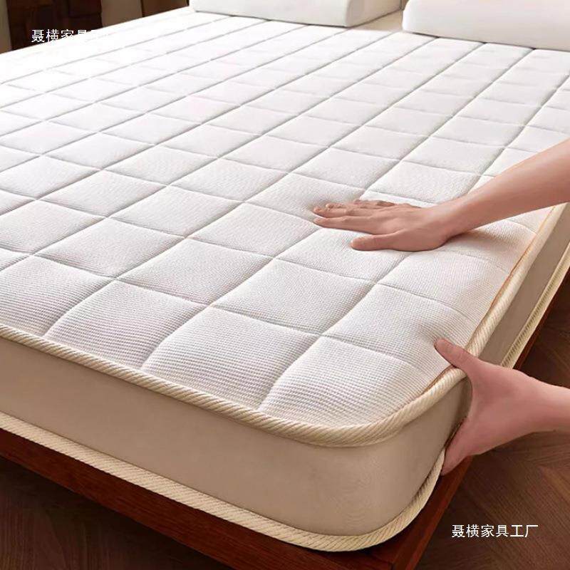 超厚纯天然S型精细黄麻床垫乳胶护脊儿童家用卧室榻榻米薄硬床垫