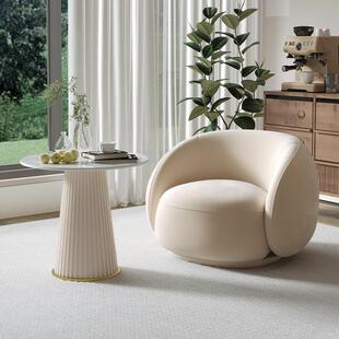 北欧单人沙发椅客厅阳台休闲懒人小沙发美容院休息区接待洽谈桌椅