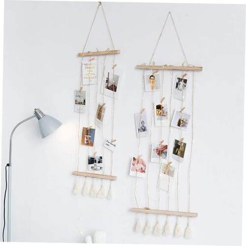 Nordic Wall Decoration Room Wooden Stick Photo Frame Artwork