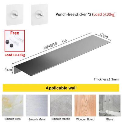 FloatingBathroom Shelves non Drilling Storage免打孔置物架