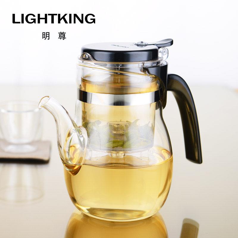 明尊 B-06 飘逸杯耐热玻璃茶具泡茶壶逍遥杯茶壶玻璃过滤 办公室