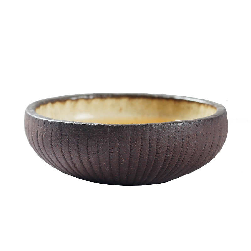 慕砚手工粗陶品茗杯日式创意茶杯复古禅茶具粗陶杯盏陶土小杯茶器