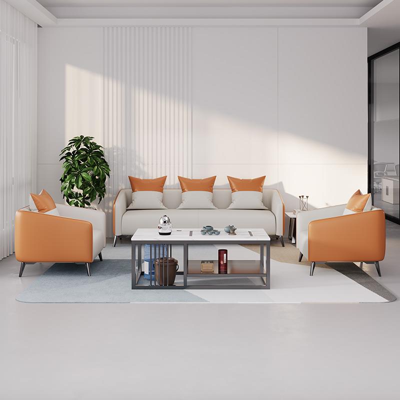 cs办公厅室沙发茶几简现代商务休息约轻奢办公区待室洽谈公司客办