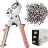 打孔扣眼机打孔钳配套扣眼压扣机 便携式 气眼 手动打扣器套装