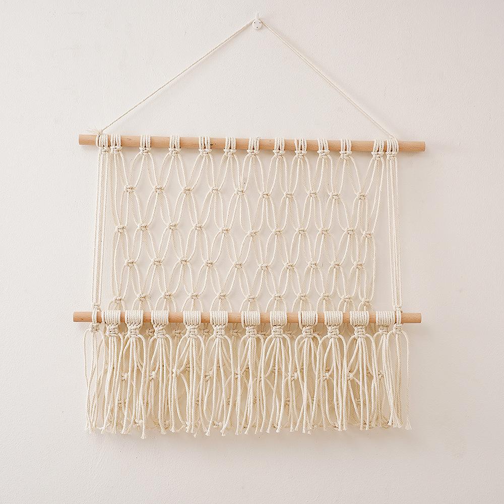 儿童房北欧编织简约装饰收纳壁饰