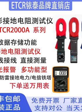铱泰ETCR2000A/A+/B+/C+钳形接地电阻测试仪钳型地阻仪防雷电阻表