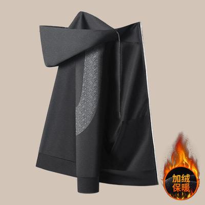 高档冬季跑步外套男晨跑加绒衣速干服训装备冬天田径健身练服运动