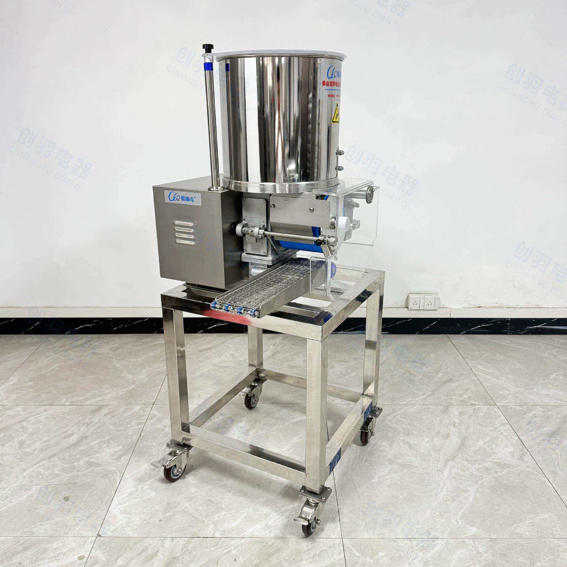 优选多功能梅菜素饼成型机手工单双土豆饼鱼糜塑型定型压铸肉饼机