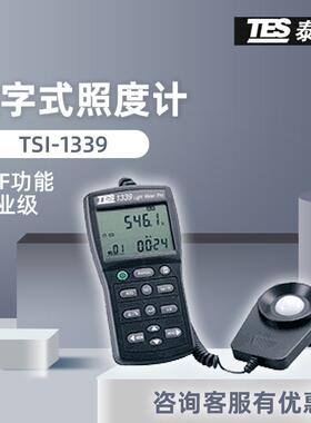 台湾泰仕TES-1339 汽车大灯光强度测试仪测光仪 专业级照度计