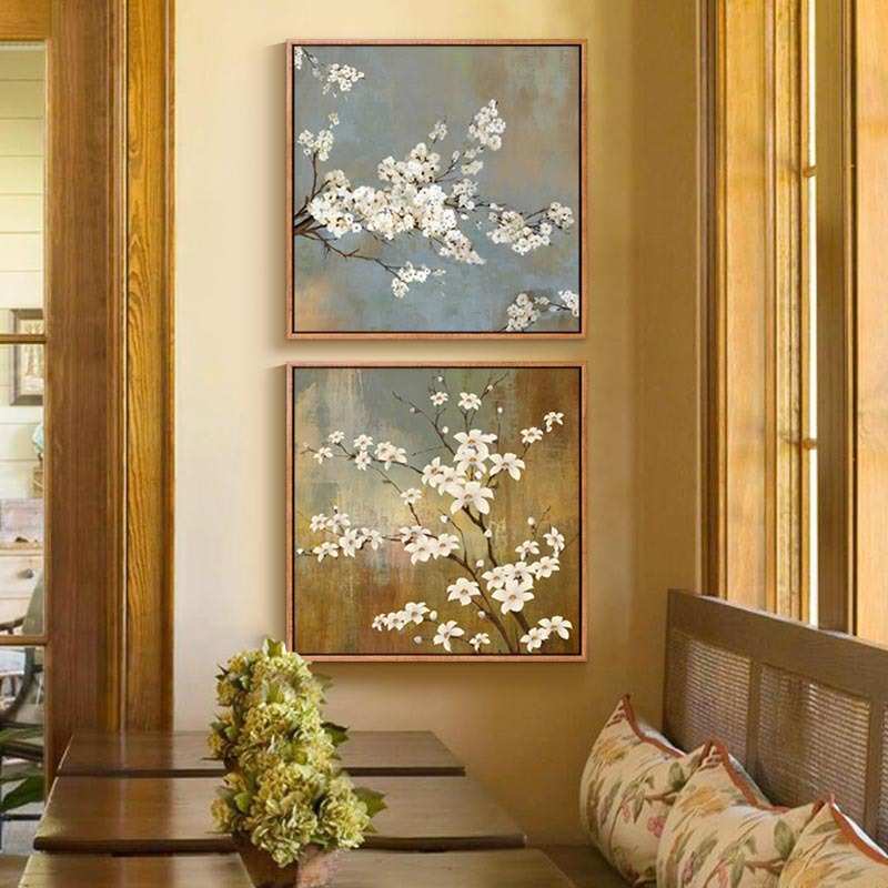 批发客厅装饰画欧式复古花卉床头画玄关挂画家居软饰墙面壁画批发图片
