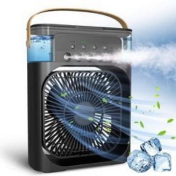 五孔喷雾风扇家用USB多功能办公室桌面雾化加湿器冷风机