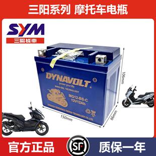 三阳摩托车蓄电池巡弋150x 九妹z300 飞度4 fnx150 猛狮原厂电瓶