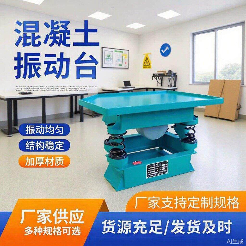 振动台混凝土砼震动台小型水泥测试台试块仪表变频平台