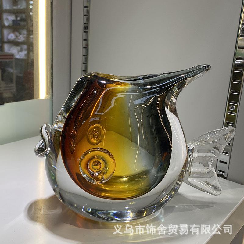 简约珀灰琉璃花瓶客厅插花水培厚重玻宿璃房花器餐厅民样琥71板装