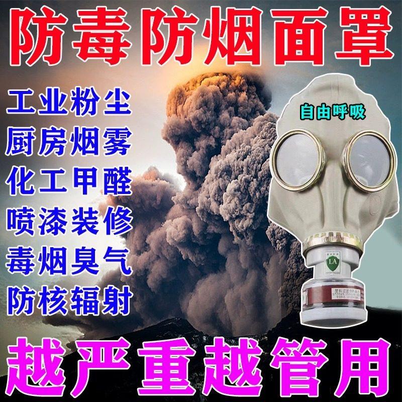 防毒面具防核辐射全面罩军工级防毒气防烟尘抗核辐射面具防核物资