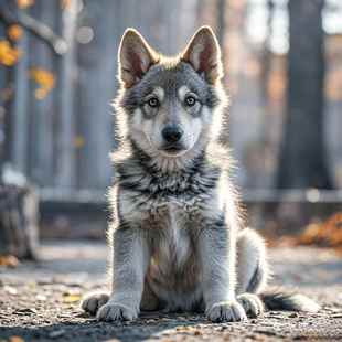 捷克狼幼犬精品超酷猛狼青狼可爱小狼狗护卫犬幼崽护主狼王听话狗