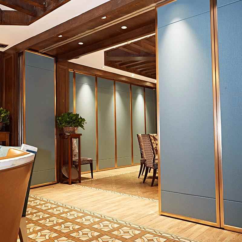 餐酒店活动隔折断65型、75墙厅包间推拉移叠门办公室会议高隔断移
