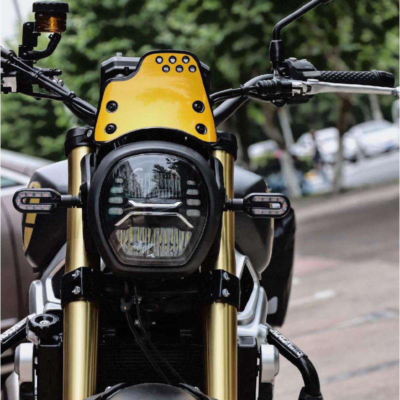 适用于无极300AC/500AC/525AC改装风挡复古小风挡攀爬风格专用