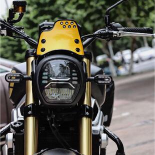 适用于无极300AC/500AC/525AC改装风挡复古小风挡攀爬风格专用