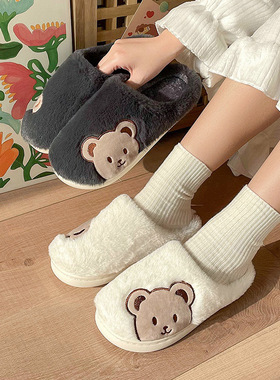慈溪棉拖鞋春秋冬天女士室内防滑居家用保暖月子鞋厚底家居情侣男