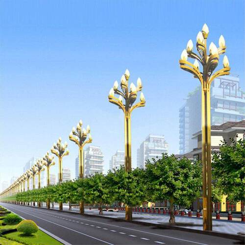 广东中576式le灯d中华灯体市政路道照明路一户外10米玉兰灯路灯杆