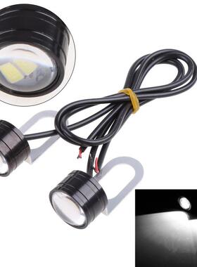 摩托车鹰眼灯鬼火彩灯改装灯配件讯鹰踏板LED镜子车头爆闪流氓灯