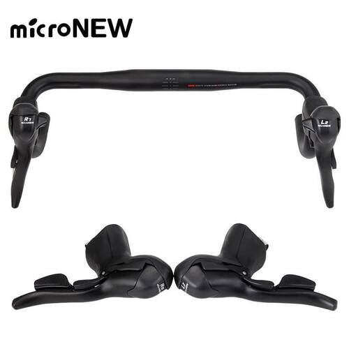 microNEW公路车手变 自行车双控变速器2*7 8 9 10 11速刹车把一体