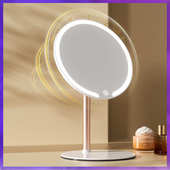 WG6Q2024新款 桌面带灯学生宿舍家用led金属底座补 镜子台式