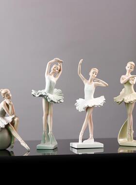 创意家居树脂工艺品芭蕾舞女孩客厅卧室艺术样板间家居装饰品摆件