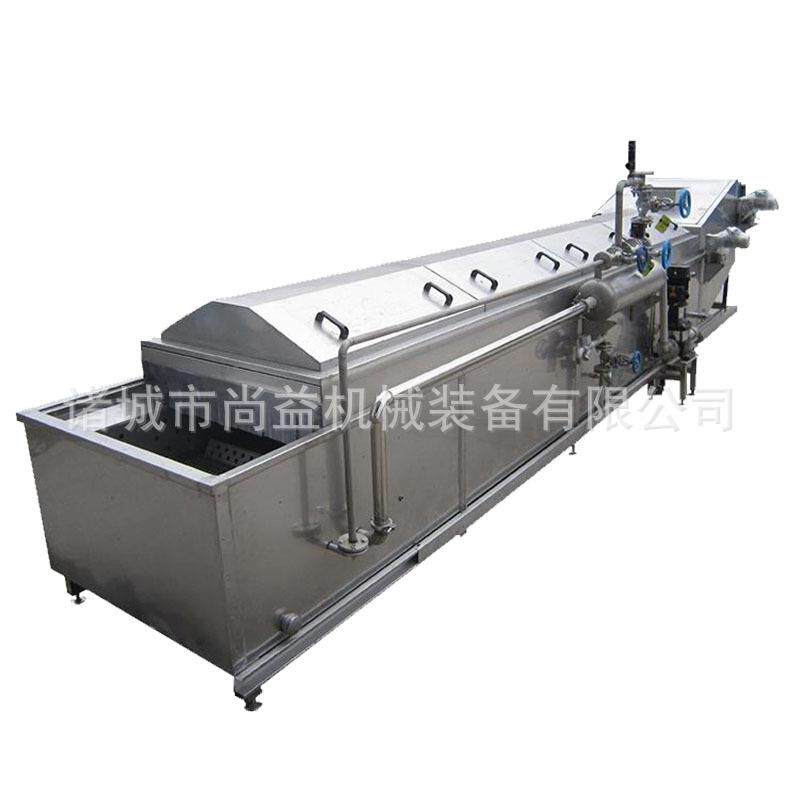 虾米烫煮冷却机虾仁预煮漂烫设备海米清洗漂烫冷却设备温度可控