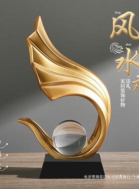 酒柜装饰品摆件轻奢高档客厅办公室电视柜高端大气上档次风生水起