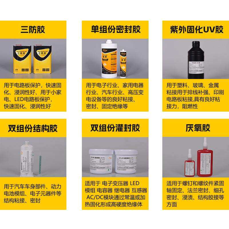 903紫外固化UV胶FPC端子焊点保护电子元件塑料金属玻璃粘接uv胶