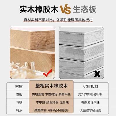 纯实木边柜客厅家用2025新款茶几组合落地电视柜胡桃木靠墙展示柜