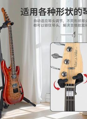 吉他支架立AGS-209重力锁式架子斯落地架BUY贝电木吉他琴架