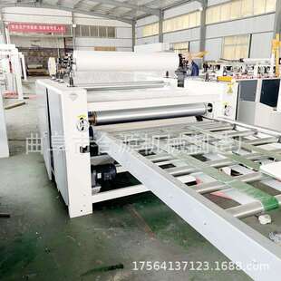 大板冷胶木饰面贴面机多层板复合pvc热胶膜平贴机胶辊免清洗