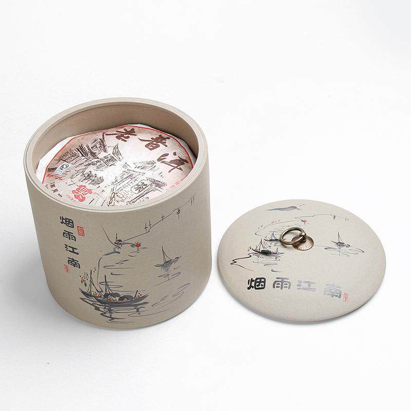 茶罐德缸化陶瓷储存罐大号叶七子饼罐茶醒0001235茶罐普洱茶白茶