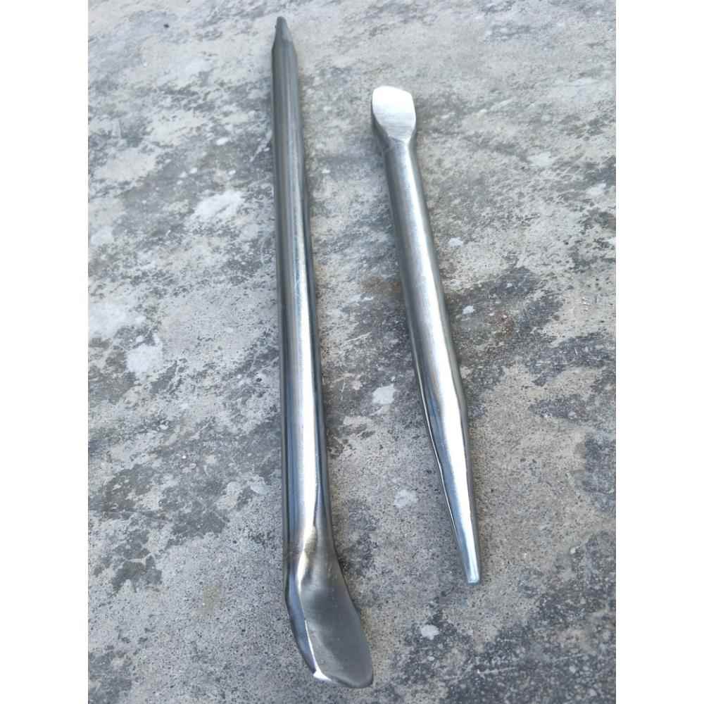 圆形碳钢30至1米轮胎套筒加力杆撬棍 扒胎工具封车紧绳镀铬小撬棒