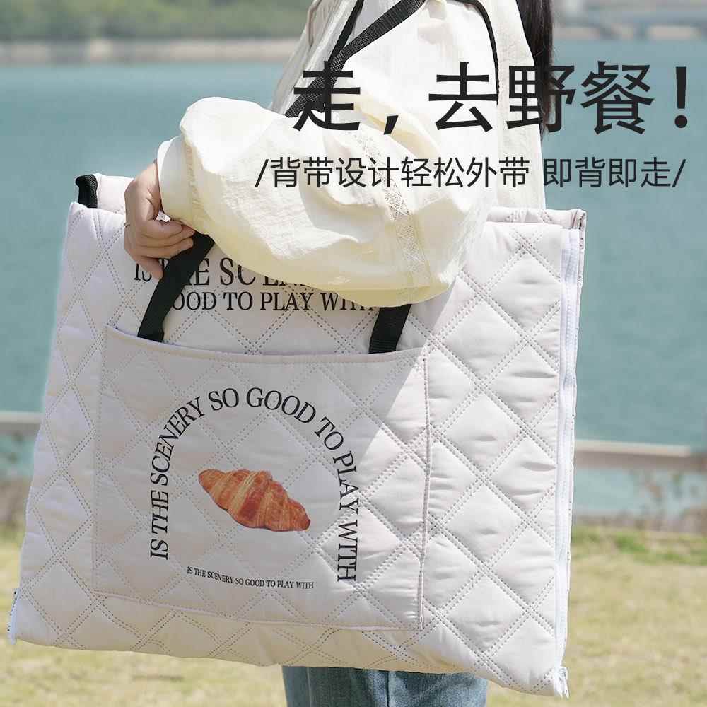 新款直销超声波户外野餐垫旅行露营加厚便携郊游野炊防潮垫拉链手
