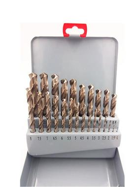 远色东JEFF磨钻HSS钻头盒装白套白全磨麻花钻白色直HKI柄麻花钻咀