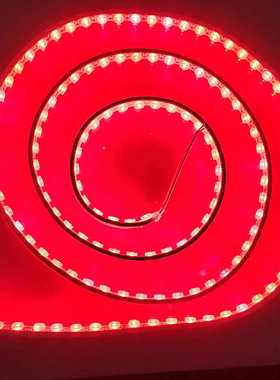 柔性洗墙灯 DC24VIP65防水户外红光软灯条可弯曲透镜室内吊顶灯带
