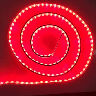 柔性洗墙灯 DC24VIP65防水户外红光软灯条可弯曲透镜室内吊顶灯带